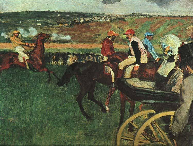 Edgar Degas At the Races China oil painting art